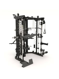 G12™ Compact All-In-One Trainer - Doble Polea (90.5 kg), Máquina Smith, Rack y Prensa de Piernas - Edición Compacta