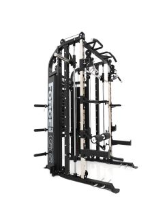 G6 All-In-One Trainer - Rack, Máquina Smith, Multifunções + Polia Dupla Ajustável